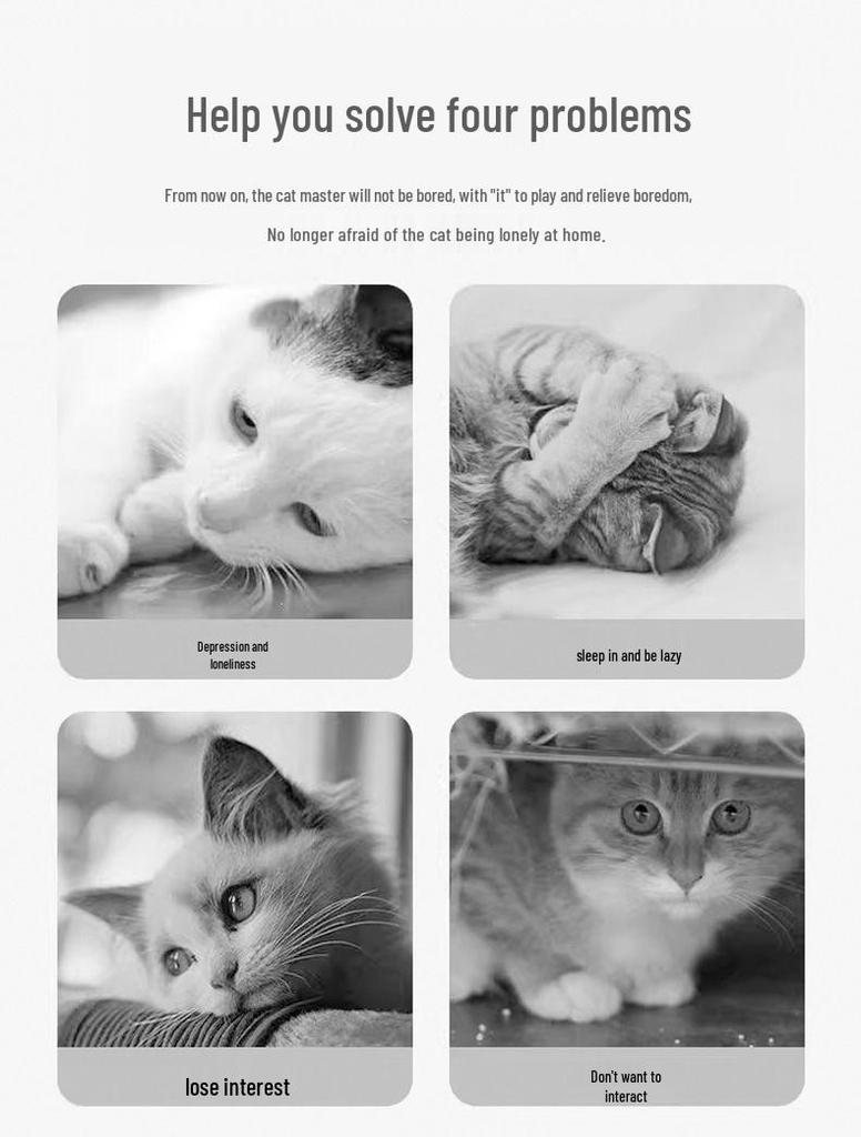 Adorable Catnip Toy for Self-Playing Kittens - Silent Cartoon Teething Toy