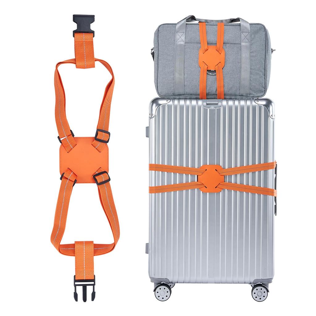 Elastic Luggage Straps for Cross-Packing and Reinforcement
