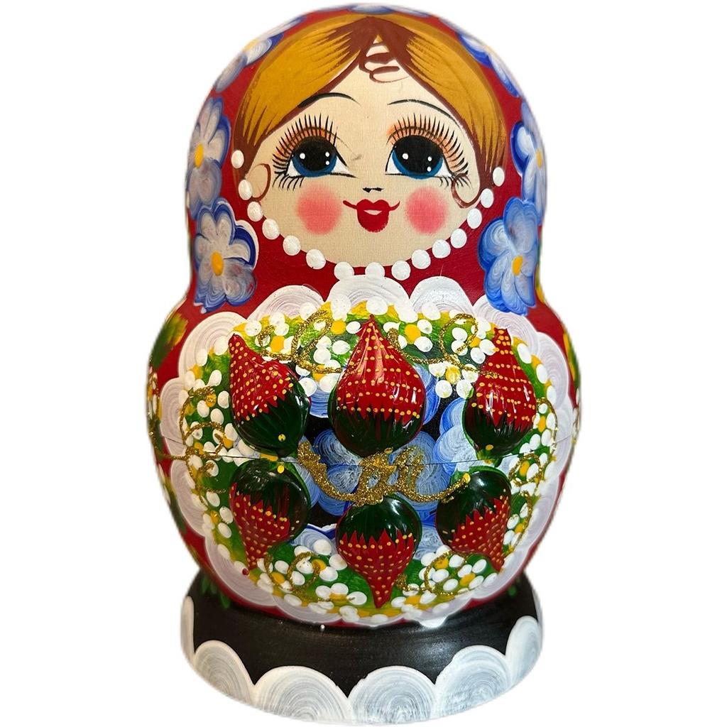 Russian 15-layer Matryoshka Linden Pure Handmade Wooden Handicrafts Painted and Made Exquisite Ornaments Russian Nesting Dolls