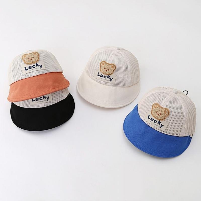 

Шапка для маленьких девочек и мальчиков, милая хлопковая тонкая фуражка для новорожденных, повседневная дорожная уличная шапка от солнца для малышей, От 1 до 4 ушей жёлтый