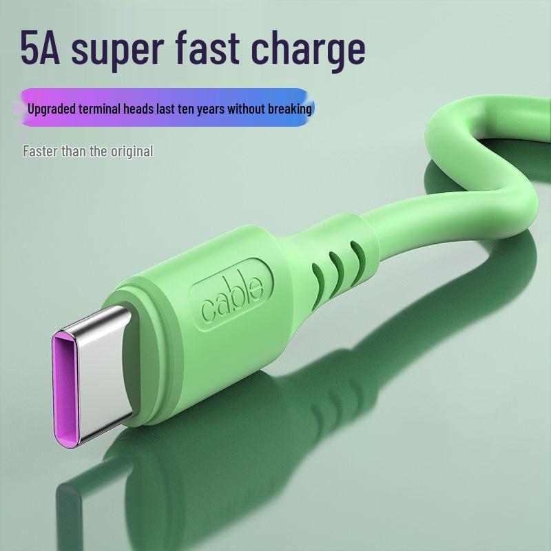 Liquid Macaron 5A Fast Charging Universal Flash Cable for Huawei & Xiaomi Type-C - Hot Seller