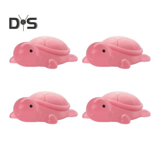 4Pcs Handmade Essential Oil Soap for Kids Natural Ingredients Moisturizing Soap Cute Mini Turtle Shape Handcrafted Fragrance Soap Home Hygiene Gift