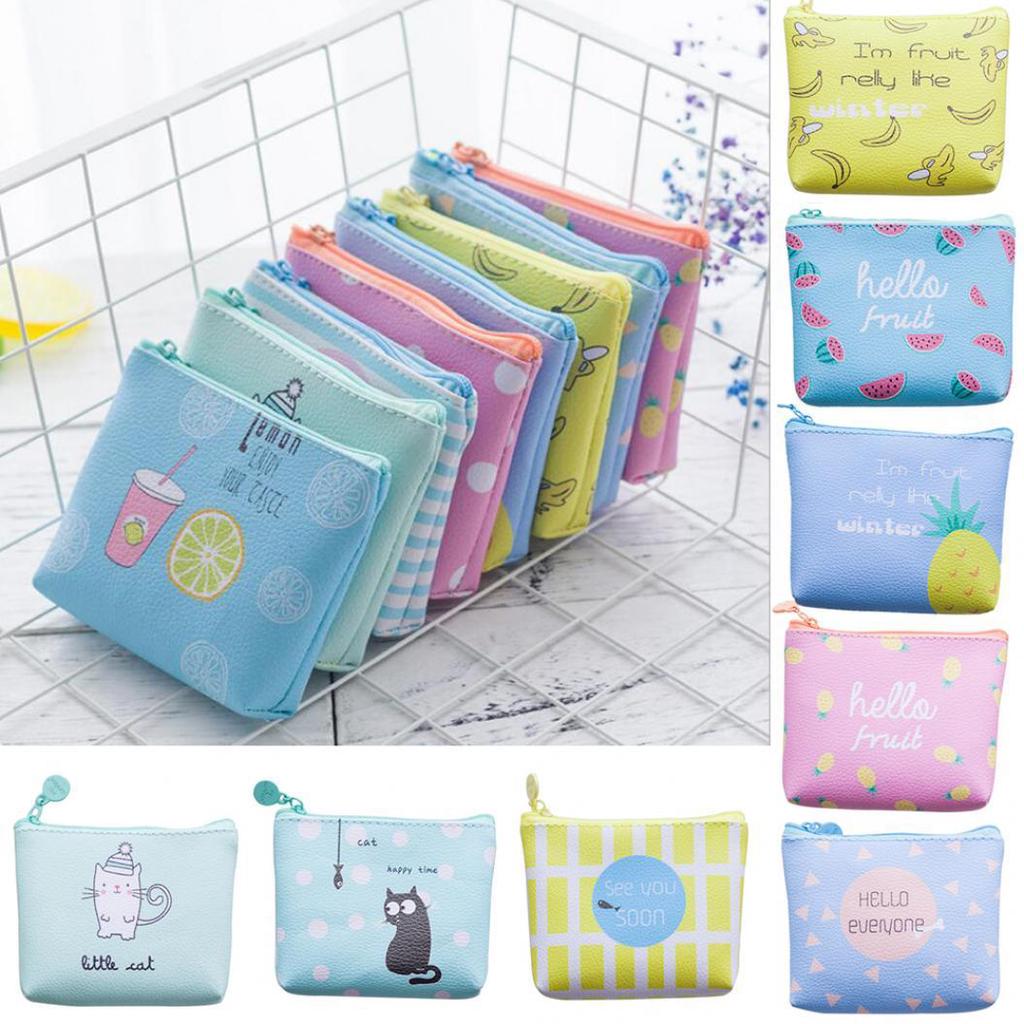 Mignon Créatif Peluche Change Purse Zipper Mini Enfants Sac Portefeuilles Garçon