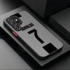 Etui na telefon z numerem 10 7 piłkarza For Samsung Galaxy S24 S23 S22 Ultra S21 S20 FE S10 Plus A15 A25 A35 A55 5G Note 20 10 Pokrowiec PC