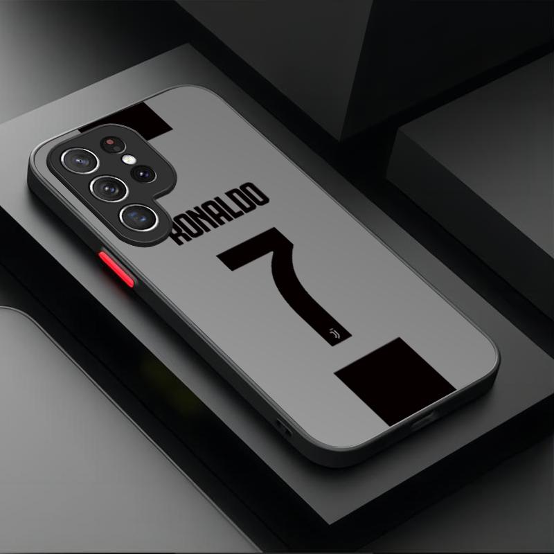 Etui na telefon z numerem 10 7 piłkarza For Samsung Galaxy S24 S23 S22 Ultra S21 S20 FE S10 Plus A15 A25 A35 A55 5G Note 20 10 Pokrowiec PC