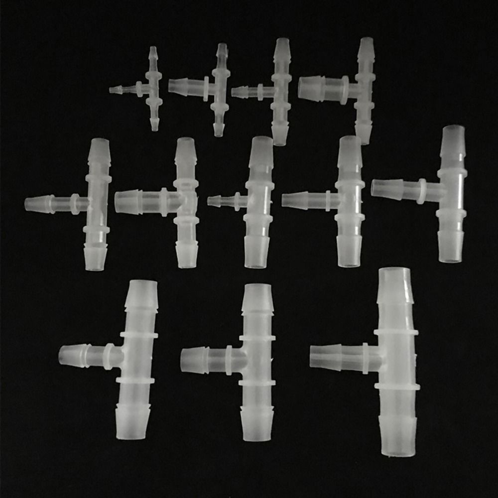 10Pcs Varied Diameter 3 Way Connector Plastic Hose Fittings  for Aquarium Fish Tank Fittings