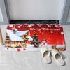 50x80cm Christmas Themed Pattern Soft Nonslip Living Room Floor Mat Carpet Home Decor