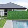 Artificial Plant Wall, 4 PCS 61 x 243.8 cm Artificial Boxwood Panels, Sun Protection Greenery Backdrop Privacy Hedge Fence, Fake Grass Screen for