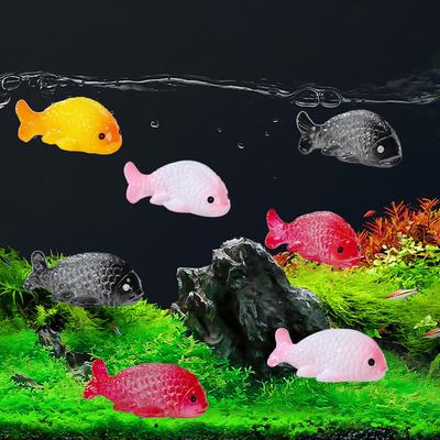 5 Stück Goldfisch DIY Mikrolandschaft Aquarium Dekoration Zubehör Fischtank Wasserszene Kreatives Kleiner Fisch Harzornament
