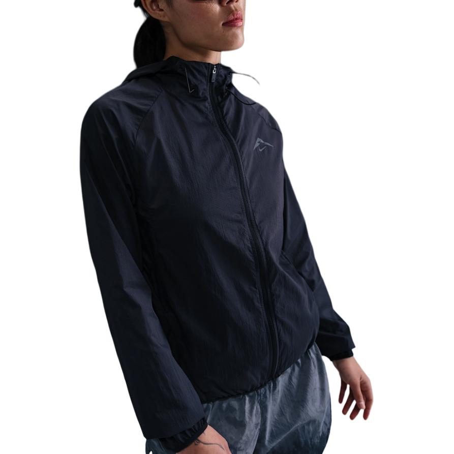 Nike Logo Long Sleeve Zip Jacket Women Jackets Black HJ2251-010