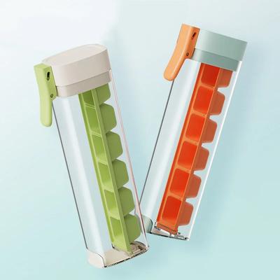 6 Gitter Einhand-Pressform Sommer Whiskey Cocktail Getränk Eiswürfelzubereitungs-Aufbewahrungsbox Leicht Entformbar