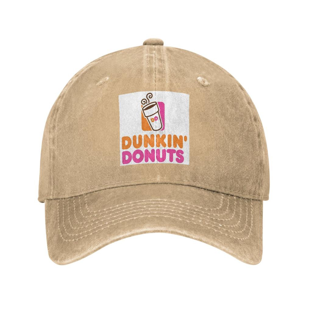 Cappellino in Denim Lavato Dunkin Donuts Cappellini da Baseball Casual Cappello Regolabile Estivo Unisex Cappellini da Baseball