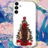 Christmas Tree Girl GiftS Clear Case Suitable for  Samsung S30,S25,S24,S23,S21,S22,S20,S10,5G,FE,lite,PIus,Ultra Transparent