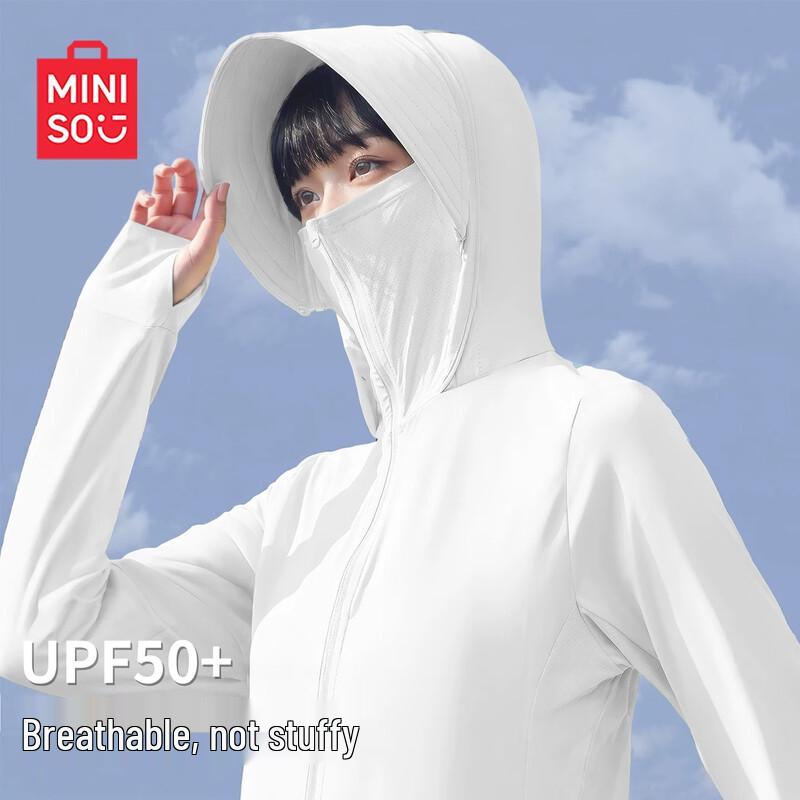 MINISO Women s UPF50+ Sun Protection Jacket L белый