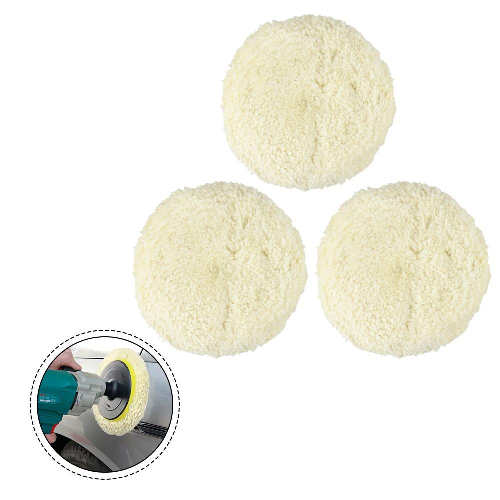 180mm Buffing Pads Effective Scratch Removal Pads 7-Inch Pads Compounding Wool Pads Easy Attachment For Buffers