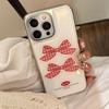 Red Plaid Bow Phone Case