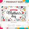 Grateful Mom Background Colorful Flowers Happy Mother's Day Banner Mother's Day Display Warm Tone Mother's Day Backdrop For Gift