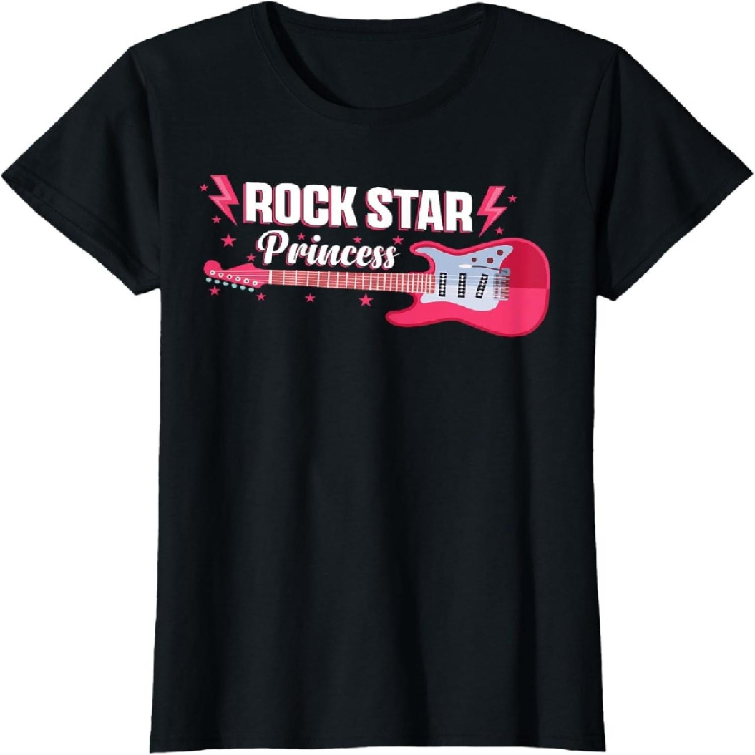 Футболка Rock Star Princess Guitar Music Punk Rock S