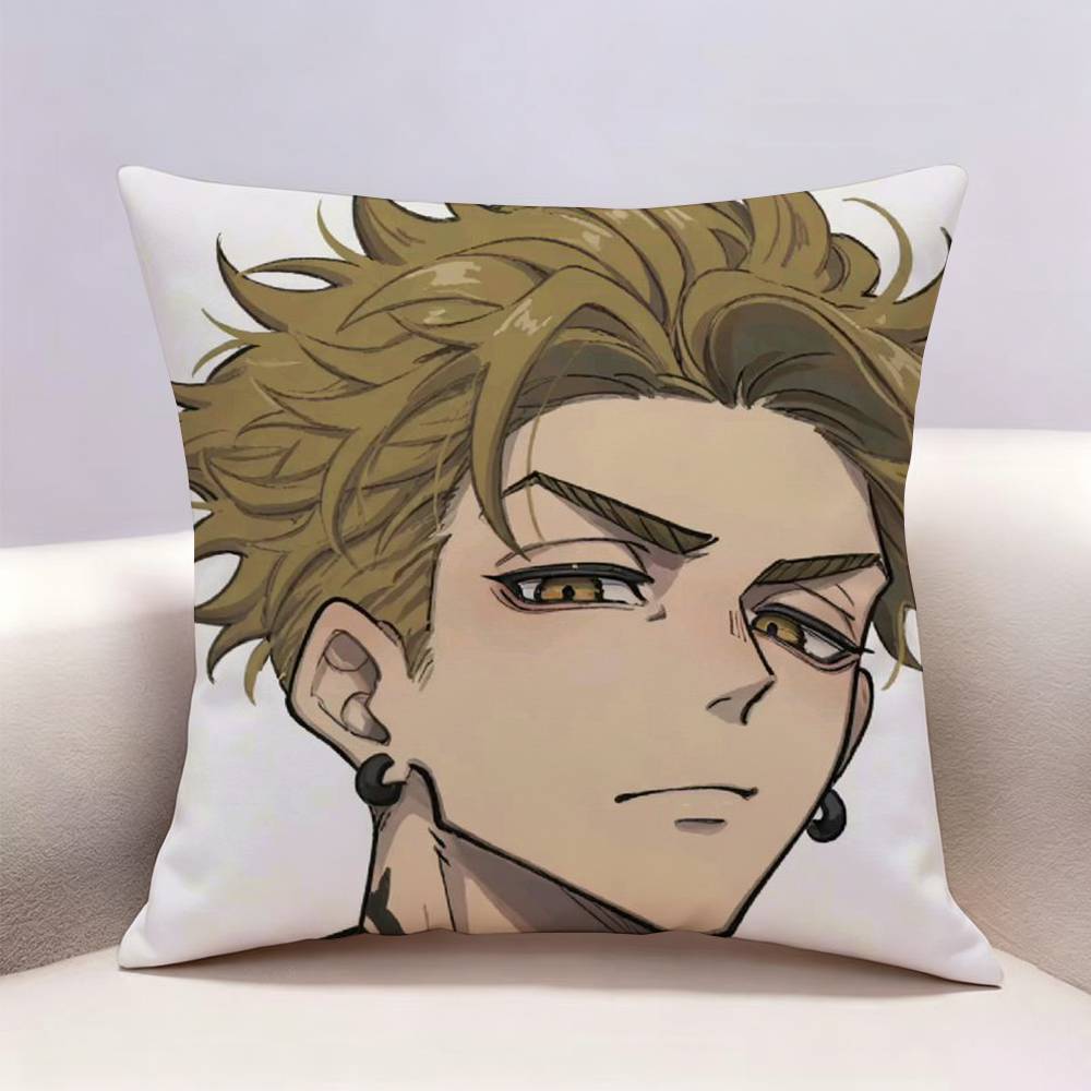 GGachiakuta Rudo Enjin Riori Zanka Doublesided print Pillow Case for Sofa Living Room Home office Decor Protective Cover