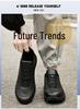 Men's Genuine Leather Low-Top Hiking Shoes - Spring/Autumn, Large Size Casual Sports Sneakers