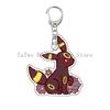 Anime Flower Eevee Espeon Umbreon Vaporeon Sylveon Jolteon Kawaii Cartoon Acrylic Keychain Women Bag Pendant Jewelry Accessories
