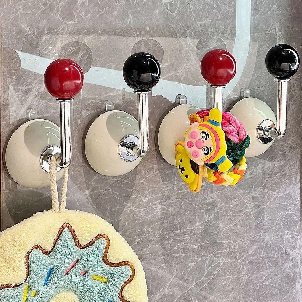 Punch-Free Hair Rings Hanger Wall Mount Hanging Headband Holder Scrunchie Organizer  Coat