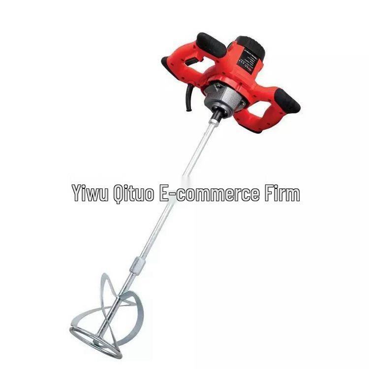 

6-Speed Handheld Electric Mixer for Paint, Concrete, and Cement 220V EU Red