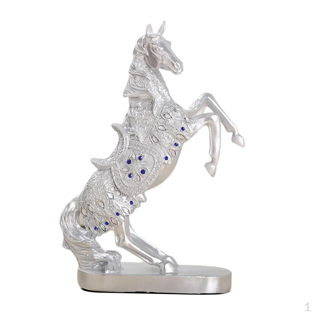 

Animal Engraved Galloping Horse Figurines Collective Ornaments Desktop For Silver 2