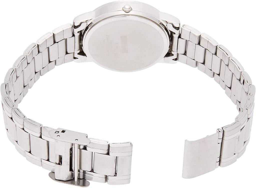 Orologio da uomo Citizen Analog Data Giorno della settimana Metallo Bianco Q&Q, Impermeabile, Display, Display, Cinturino, A206-204,