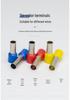Red Copper E-type Pre-insulated Crimp Pin Terminal (E7508/E7510/E7512)