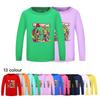 5577 Multi-color Children Boys Girls Roblox Printed Round Neck Long Sleeves Sweatshirt Top