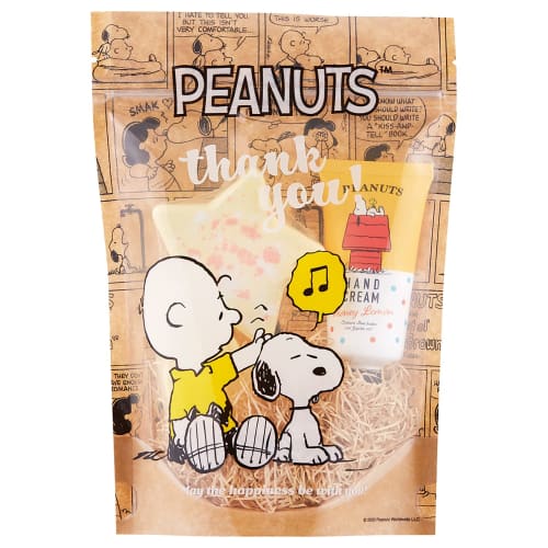 

PEANUTS comic design gift set with honey lemon scent (hand cream, bath salts, SNOOPY)