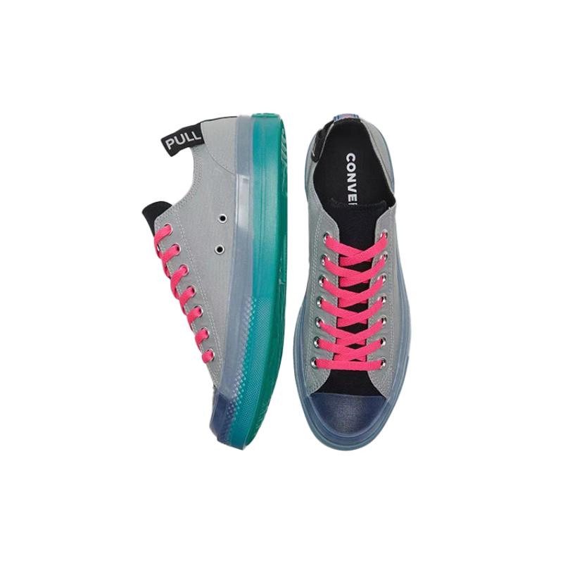 Converse Chuck Taylor All Star CX Comfortable and Versatile Low-top Canvas Shoes Unisex Gray Black