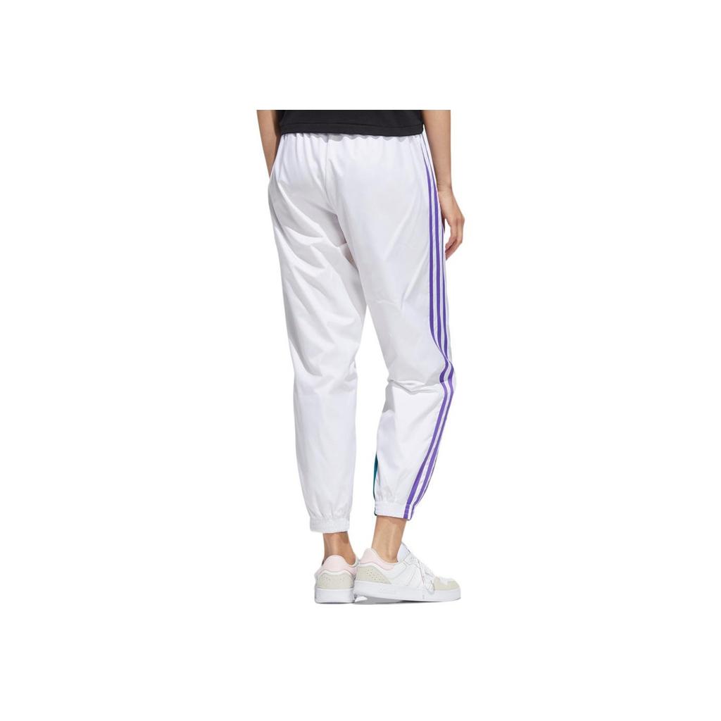 Adidas Neo Contrast Casual Sports Long Pants Women Bottoms White HF7323