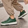 Fashion Handmade Casual Footwear Men Genuine Leather Sneakers Outdoor Platform Vulcanize Shoes Fashion High Quality Skateboard Shoes