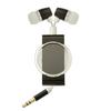 Tanoshii Kaisha Good Sound Aluminum Cord Reel Earphones TA-AR3 MBK Midnight Black