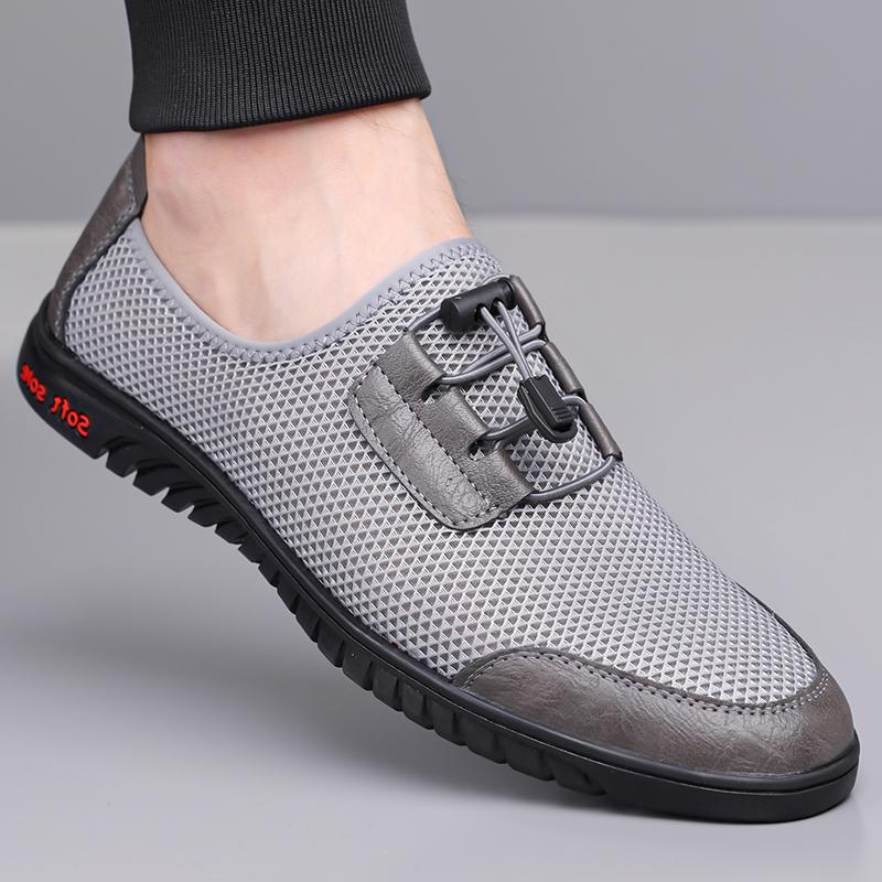Fashion High Quality Mens Breathable Walking Shoes Outdoor Non Slip Flats Breathable Minimalist Shoes for Men Classic Driving Sneakers