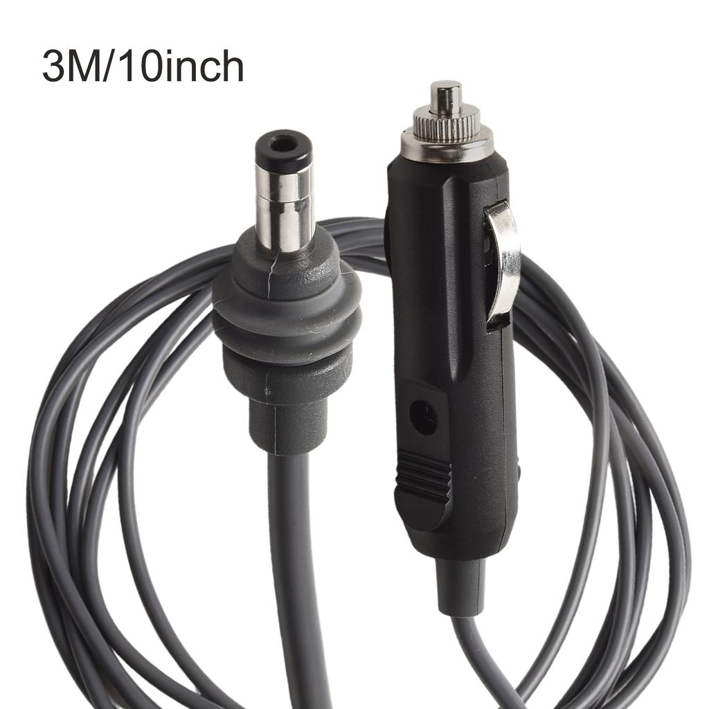Use In Vehicles Outdoor Power Supply 5 Meters DC Car Charger Cord PVC Pure Copper Replaceable Fuse 18 AWG Material LED Interface