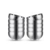 Adneny 10-Piece 12.5cm Stainless Steel Double-Layer Anti-Scald Bowl Set