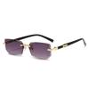 Frameless Fashion Square Sunglasses - Unisex European & American Trend