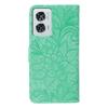 For Motorola Edge 50 Fusion 5G Case Lace Flowers PU Leather Flip Wallet Phone Cover