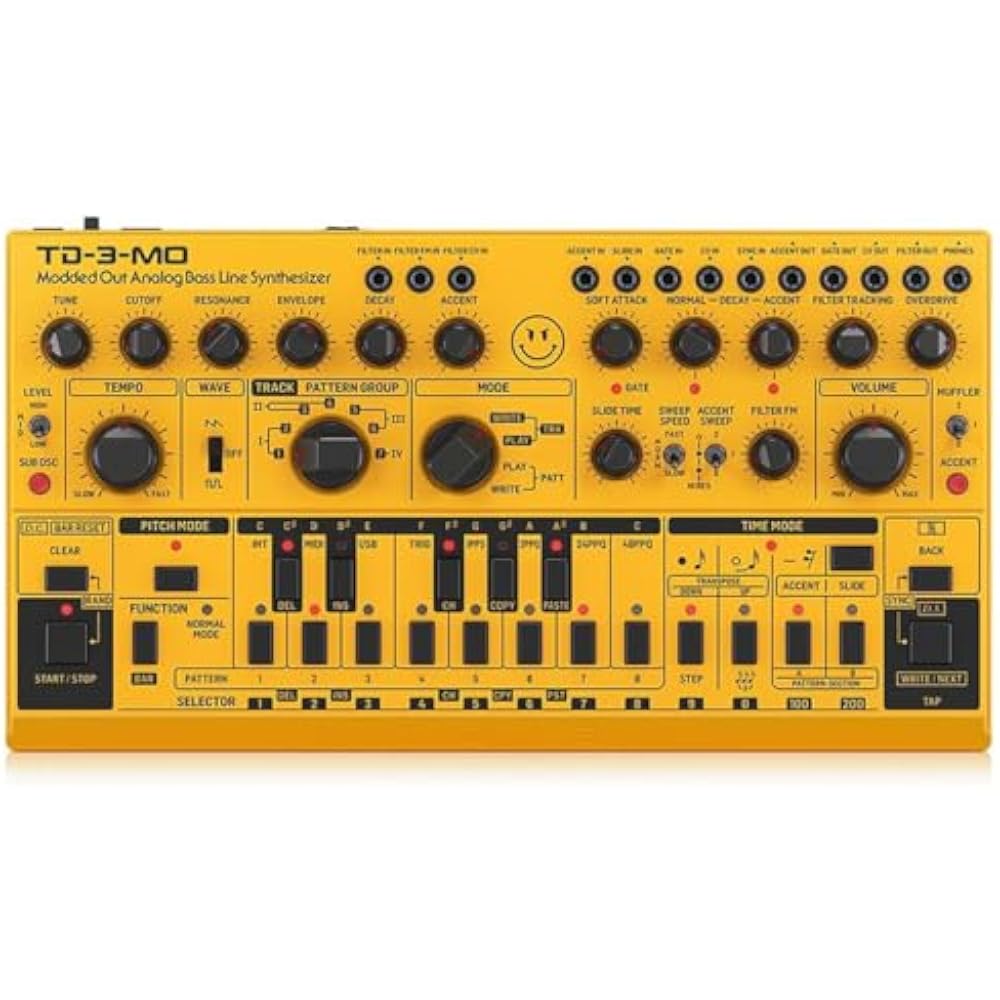 Behringer Analog Baseline Synthesizer Modded Out Model USB/DIN MIDI Compatible VCF MIDI CC Contro...
