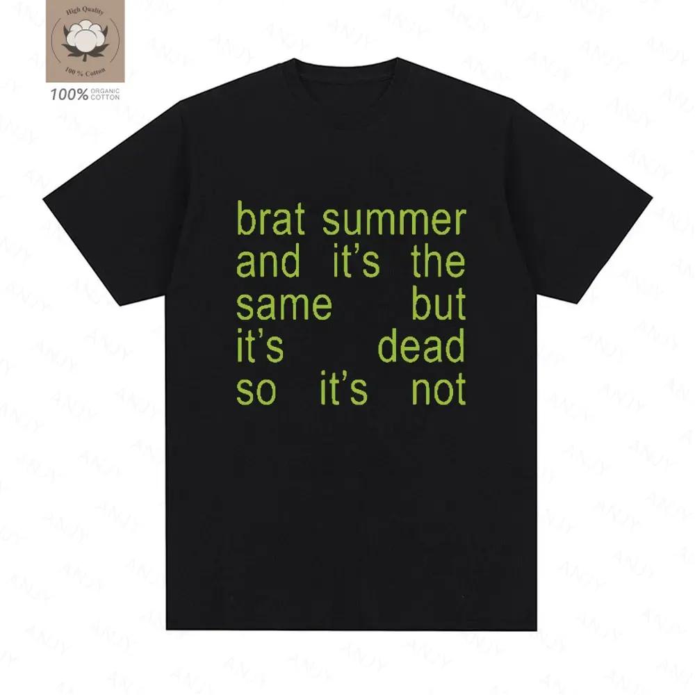 Charli Xcx Brat Summer And Its Same Album Tshirt Unisexs Fashion Harajuku Tshirt Casual Comfortable Extra Large Tshirt