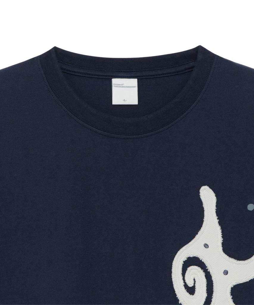 THE COLDEST MOMENT Tcm Sun Patch T (Navy)