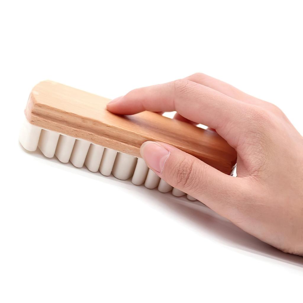Car Interior Parts Detailling Cleaning Brush Alcantara Suede Deerskin Fabrics Beauty Care Brush Auto Upholstery Cleaning Tool