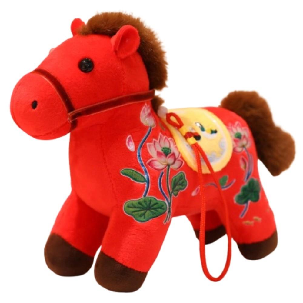 Mascot Dolls Plush Horse Keychain Creative Plush Horse Doll Pendant Year of Horse