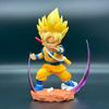 11cm Anime Dragon Ball Son Goku Figure Super Saiyan Action Figures Model Dolls Toys Children Gifts Z PVC Round Sensory Compression Bouncy Durable