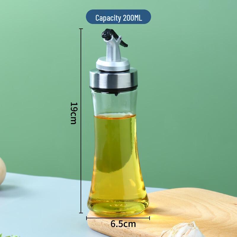 Set of 3 Conical Glass Oil Dispensers