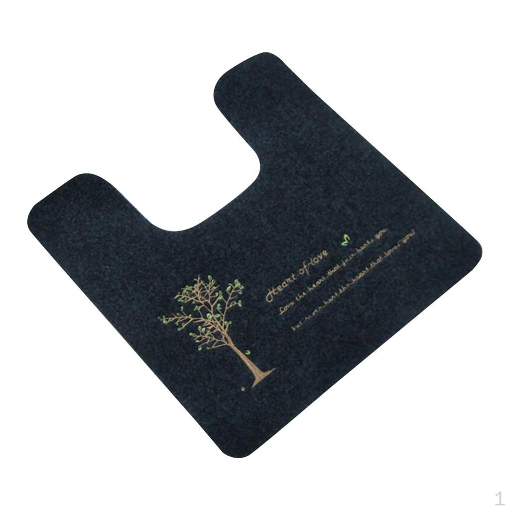 

Коврик для туалета в форме 20 x 20 дюймов, нескользящий, можно стирать в машине, коврики для ванной с держателем