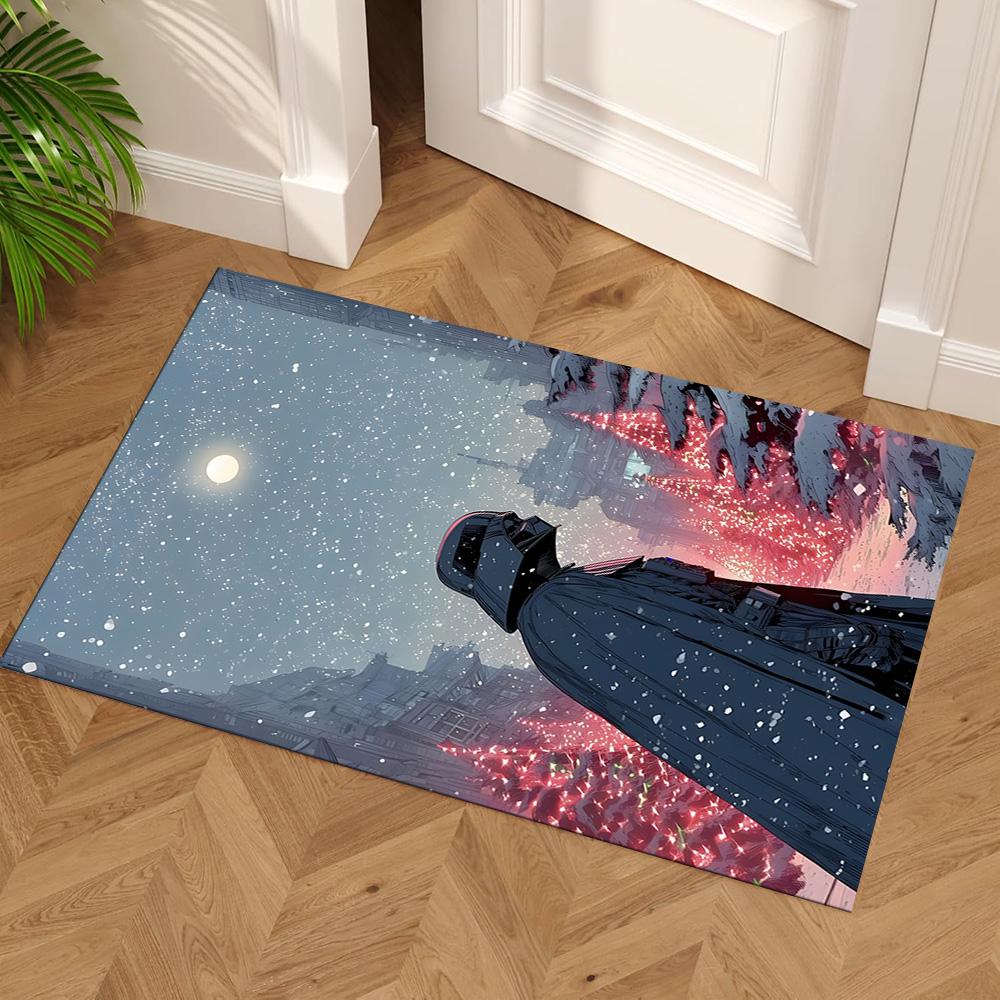 Star Wars Floor Mat Suitable for Dining Room Foyer Balcony Hallway Anti-slip Rug Anime Office Decor Luxury Gift for Birthday, Christmas, Wedding